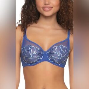 NWT Felina Paramour Embroidered Unlined Bra